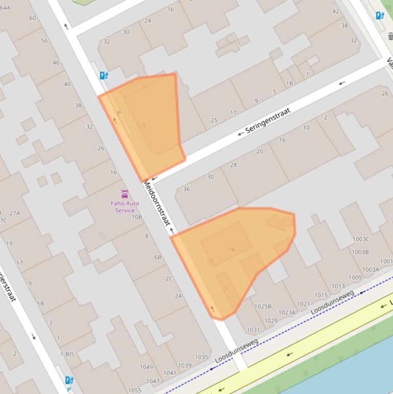 Kaart van postcodegebied 2563GD.