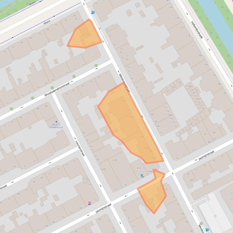 Kaart van postcodegebied 2563GL.