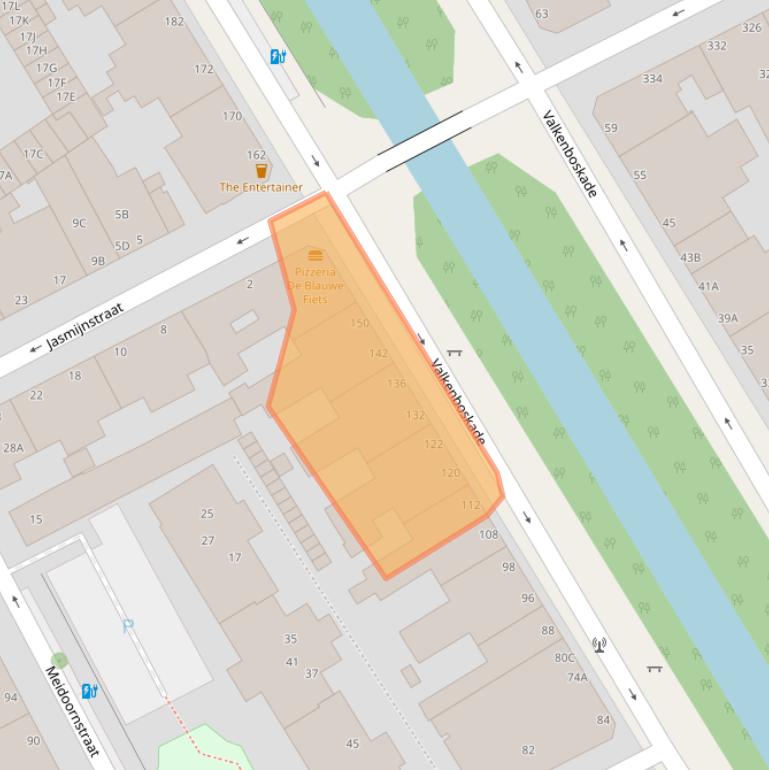 Kaart van postcodegebied 2563GW.