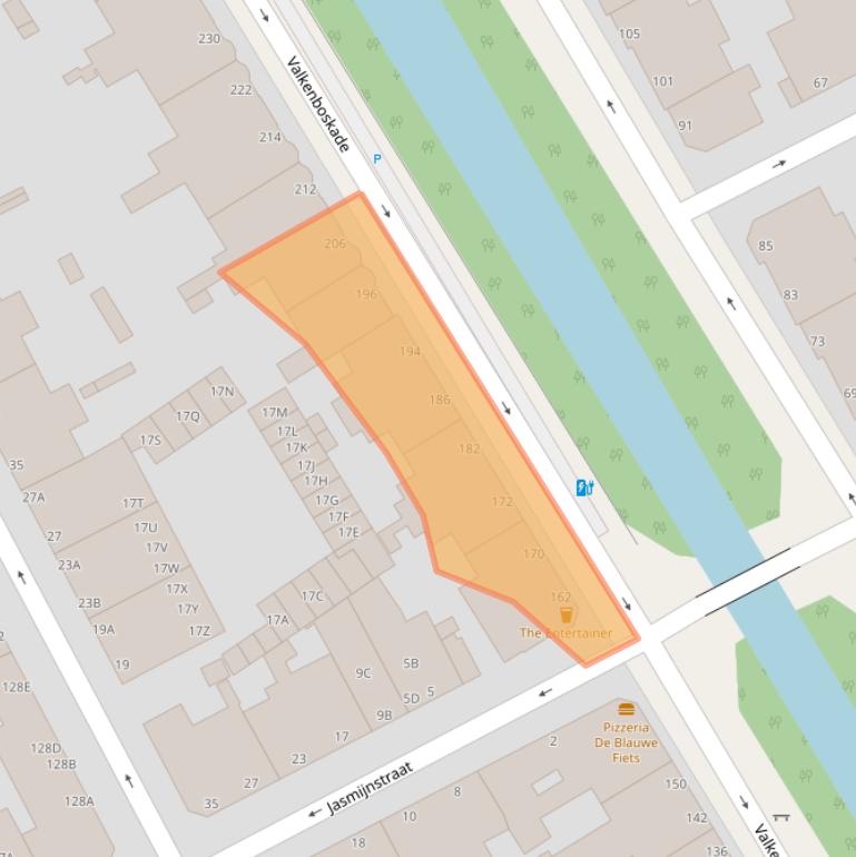 Kaart van postcodegebied 2563GX.