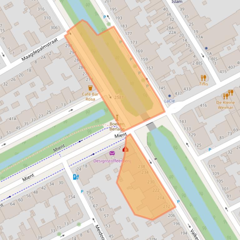 Kaart van postcodegebied 2563GZ.