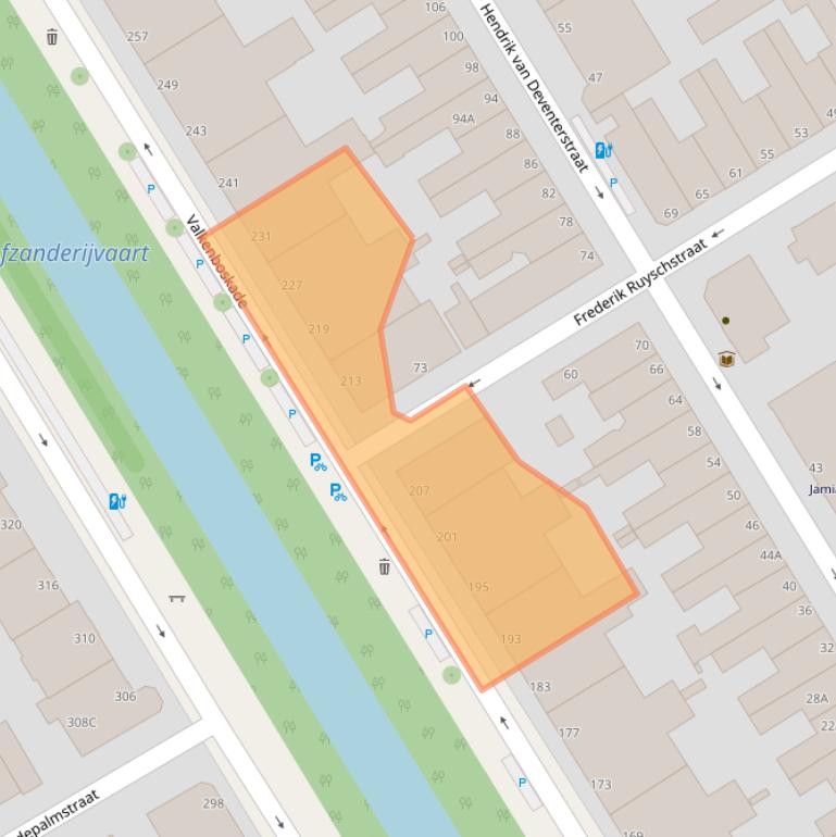 Kaart van postcodegebied 2563HB.