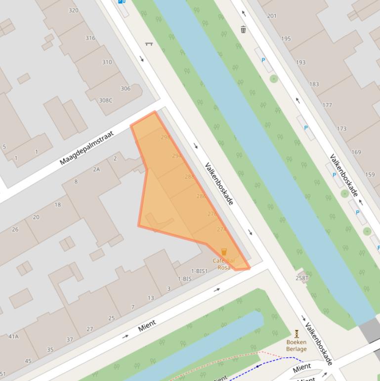 Kaart van postcodegebied 2563HE.