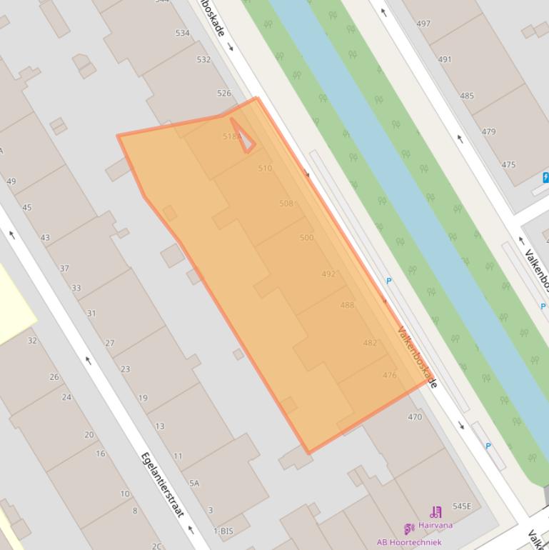 Kaart van postcodegebied 2563JL.