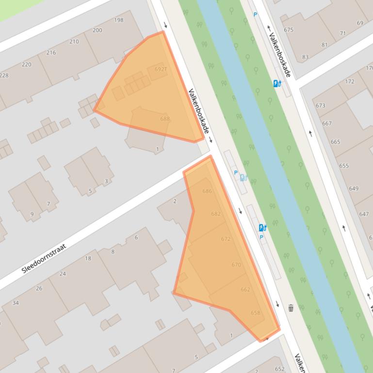 Kaart van postcodegebied 2563JR.