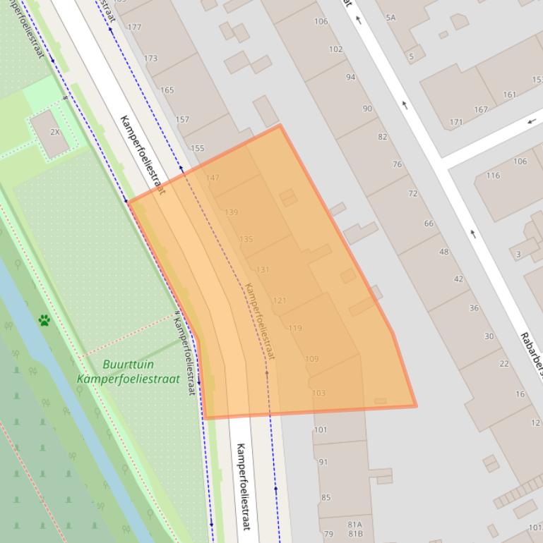 Kaart van postcodegebied 2563KD.