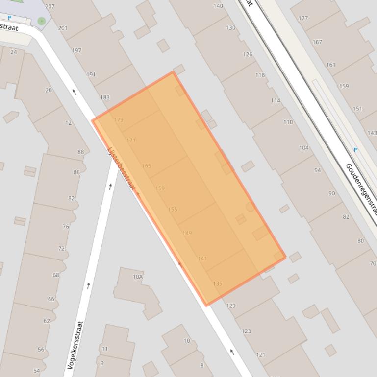 Kaart van postcodegebied 2563KT.