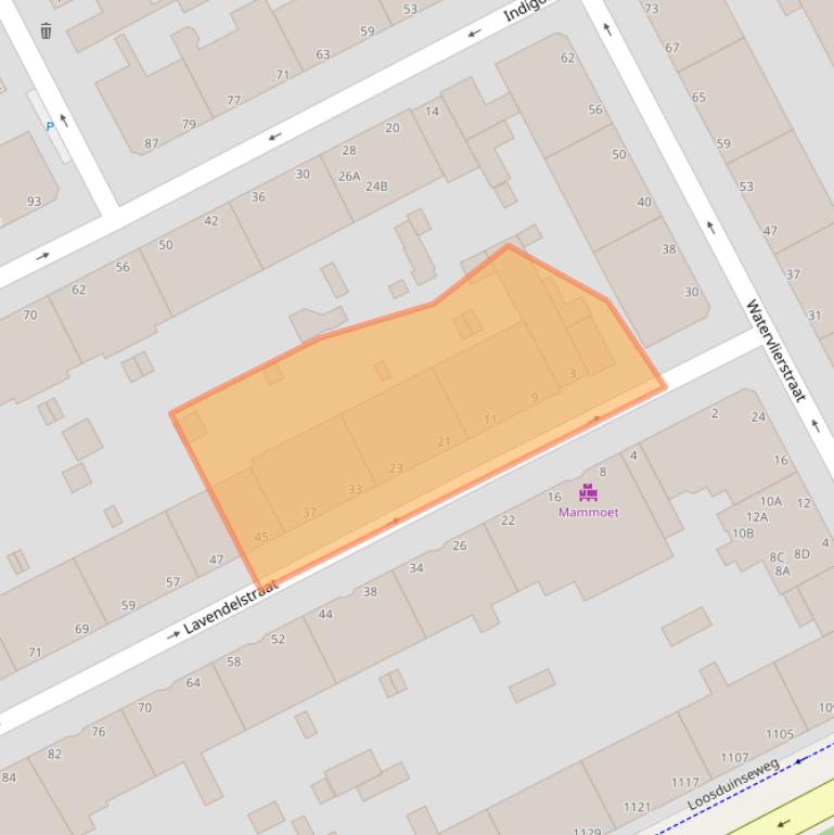 Kaart van postcodegebied 2563PP.