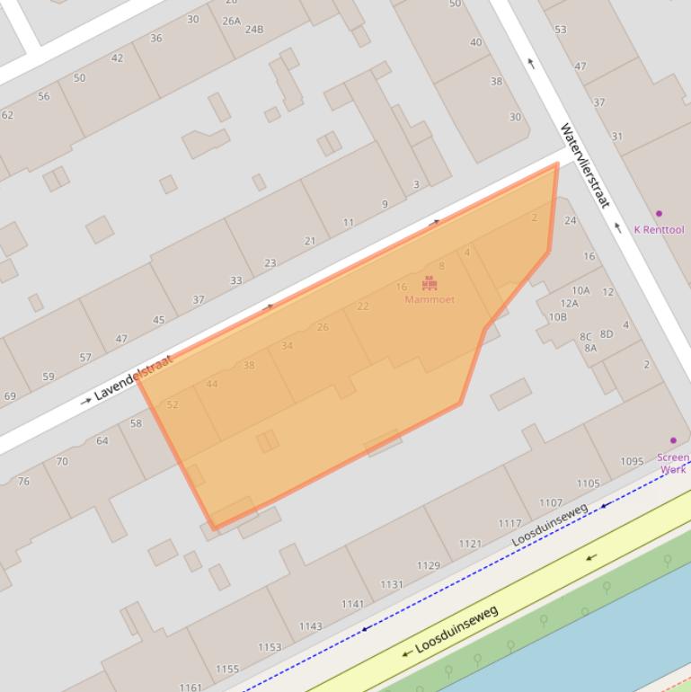 Kaart van postcodegebied 2563PS.