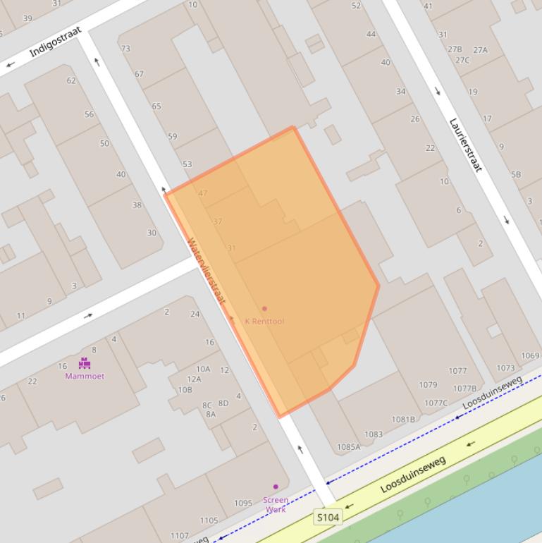 Kaart van postcodegebied 2563PV.
