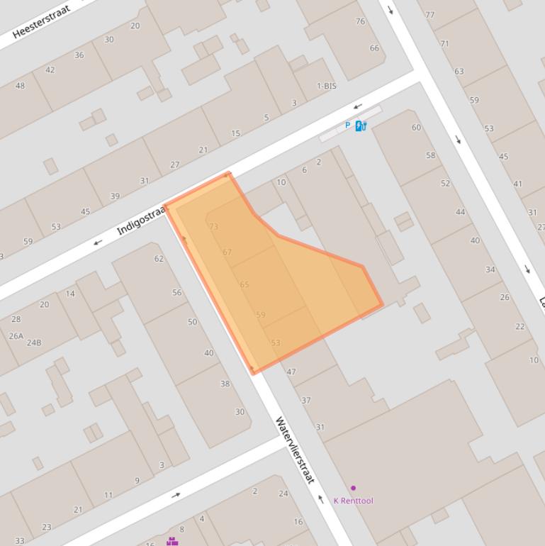 Kaart van postcodegebied 2563PW.