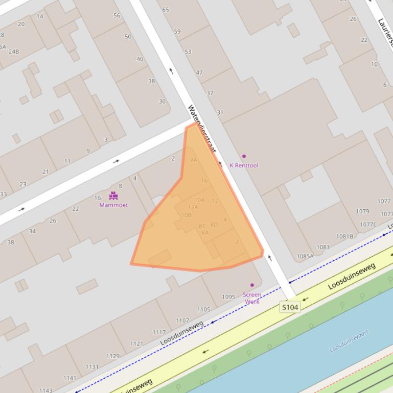 Kaart van postcodegebied 2563PX.