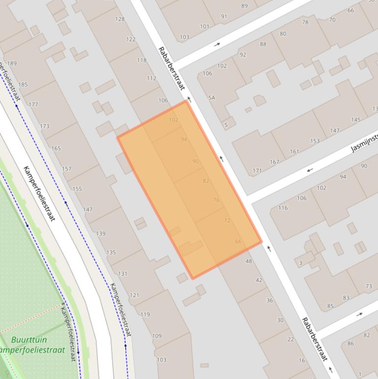 Kaart van postcodegebied 2563RN.