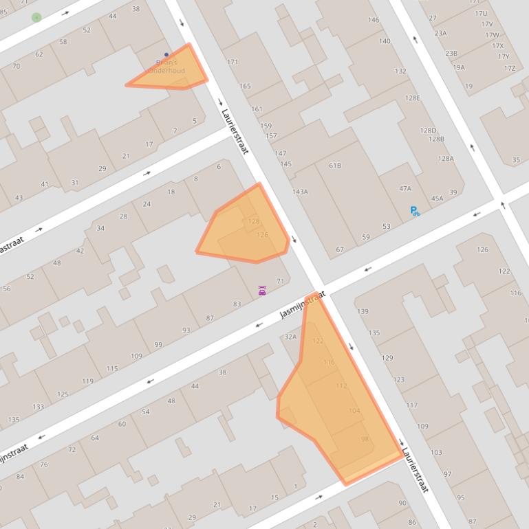 Kaart van postcodegebied 2563SK.