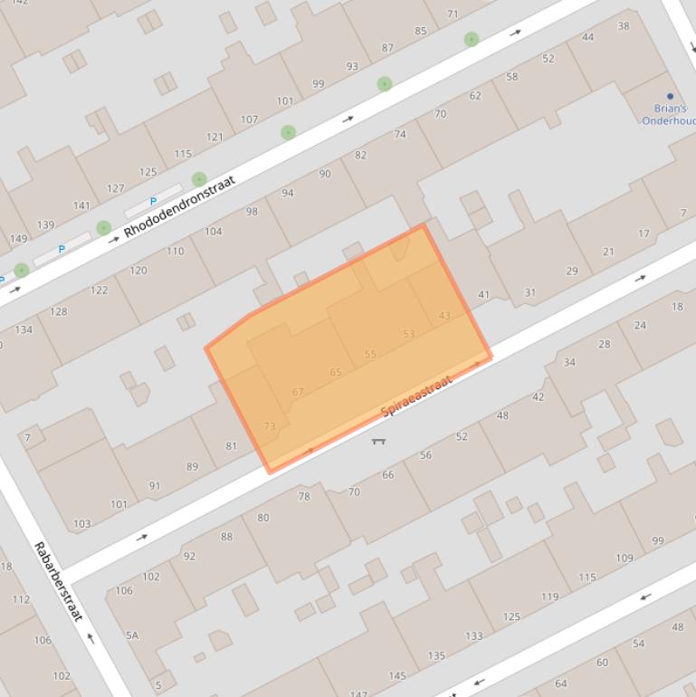 Kaart van postcodegebied 2563SM.