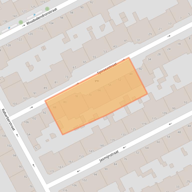 Kaart van postcodegebied 2563SR.