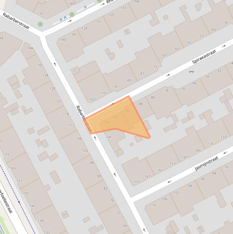 Kaart van postcodegebied 2563ST.