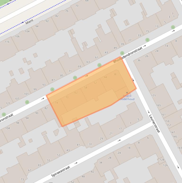 Kaart van postcodegebied 2563TB.