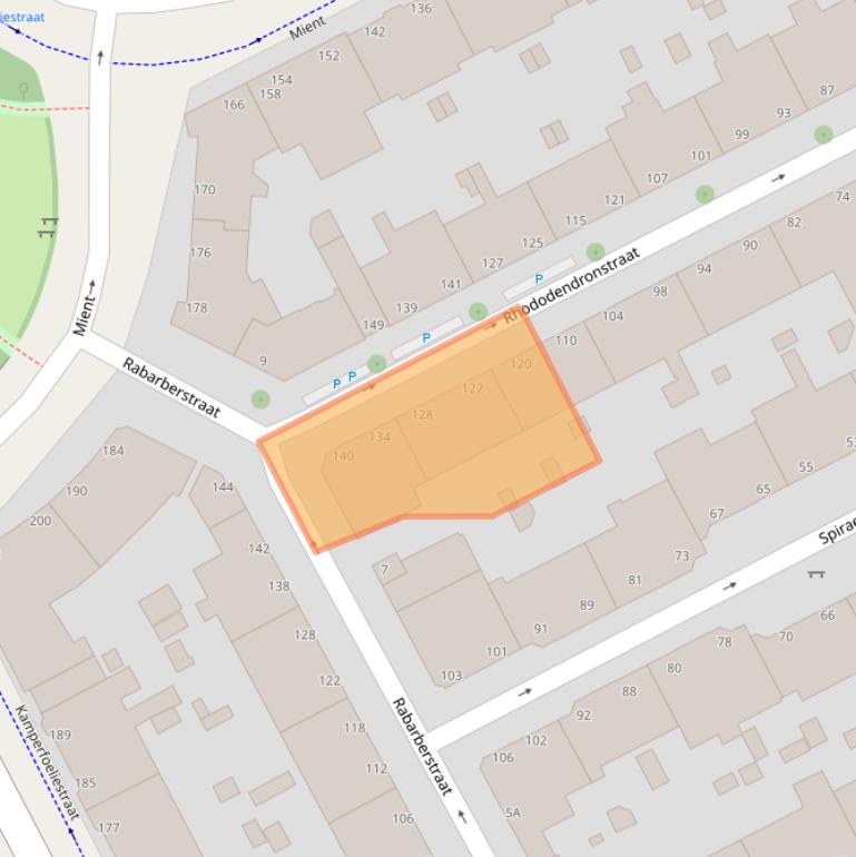 Kaart van postcodegebied 2563TD.