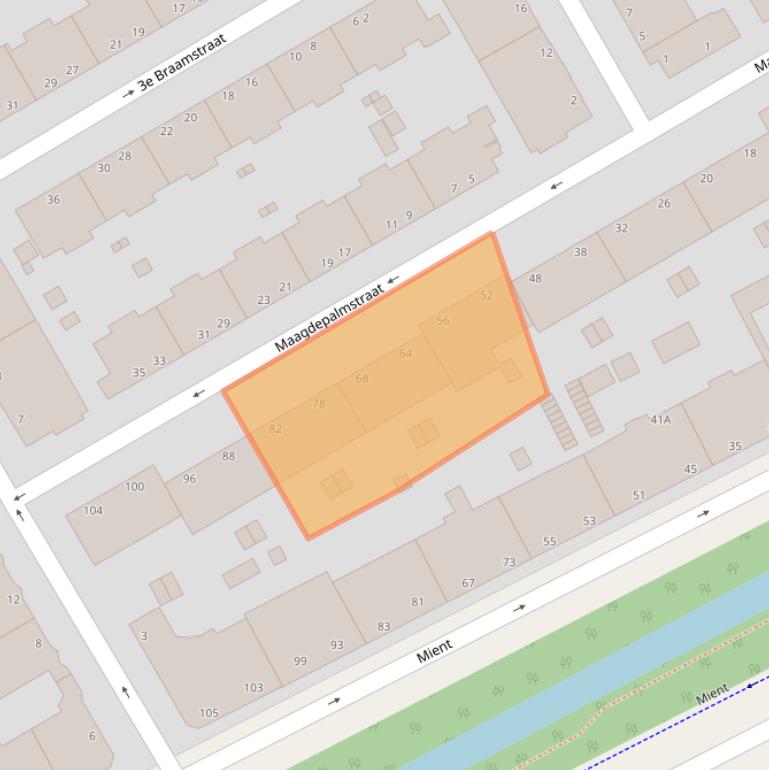 Kaart van postcodegebied 2563TH.