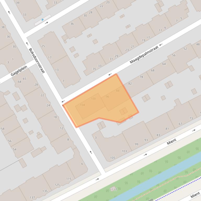 Kaart van postcodegebied 2563TJ.