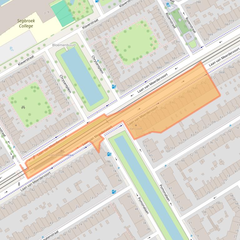 Kaart van postcodegebied 2564AM.