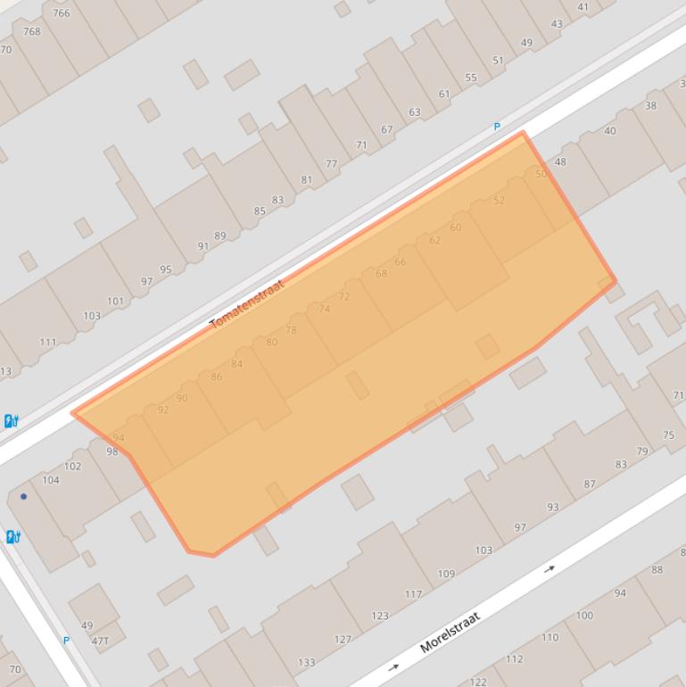 Kaart van postcodegebied 2564CV.