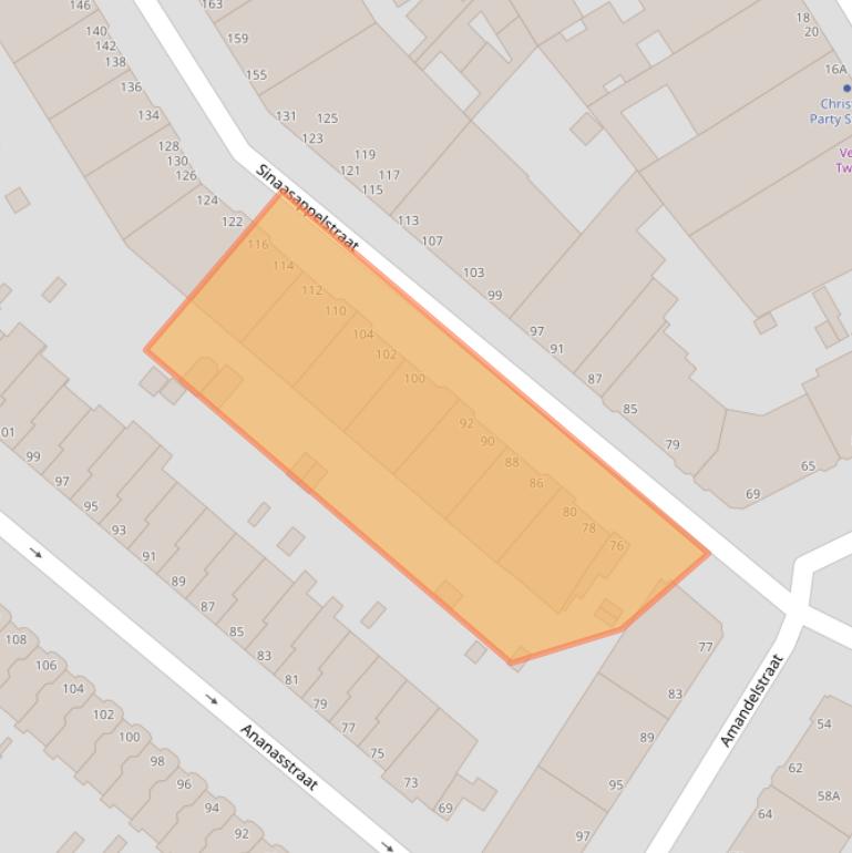 Kaart van postcodegebied 2564ES.