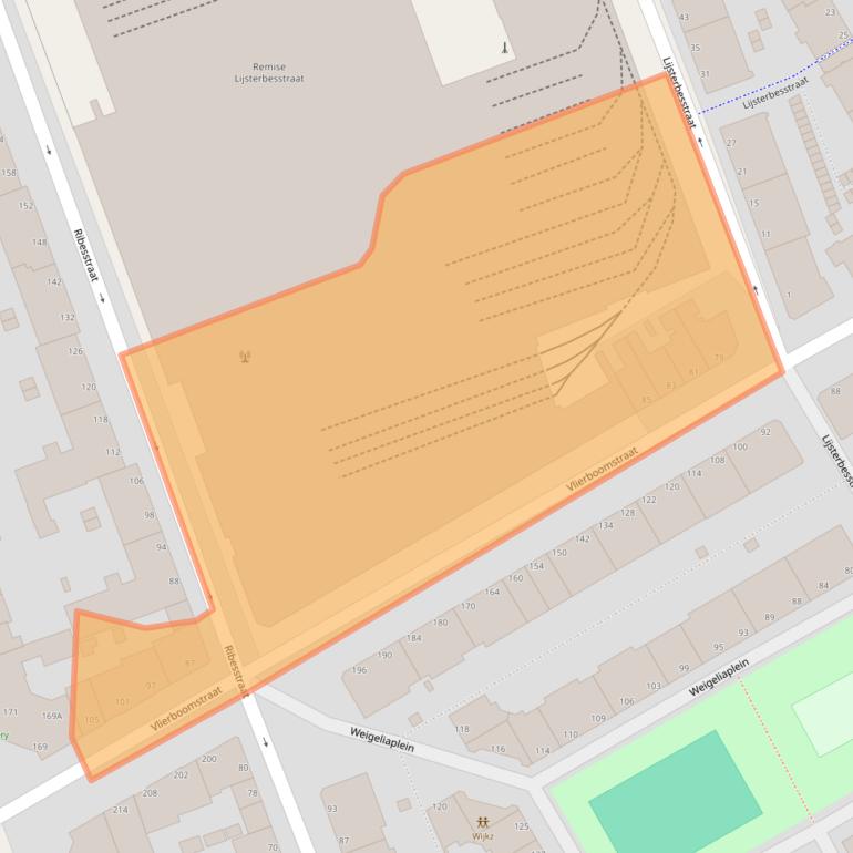 Kaart van postcodegebied 2564HD.