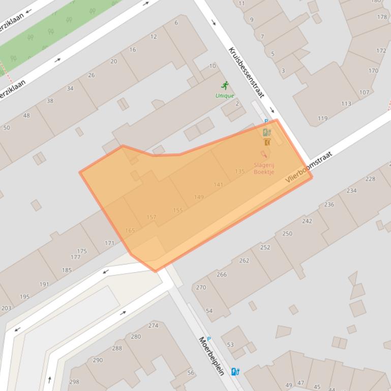 Kaart van postcodegebied 2564HG.