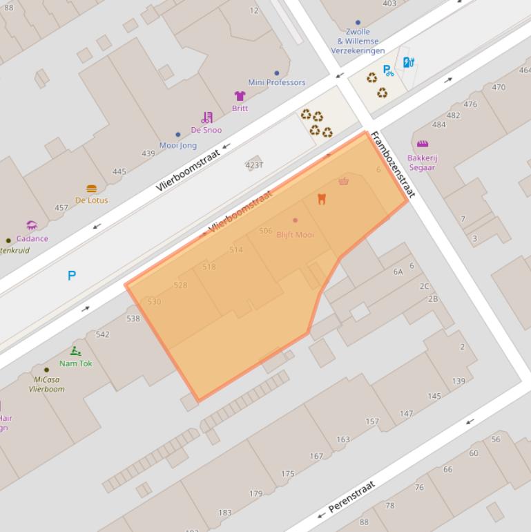 Kaart van postcodegebied 2564JM.