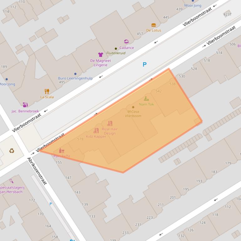 Kaart van postcodegebied 2564JN.