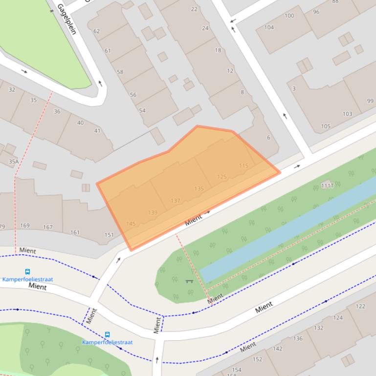 Kaart van postcodegebied 2564KJ.