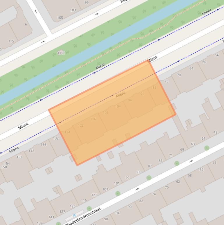 Kaart van postcodegebied 2564KR.