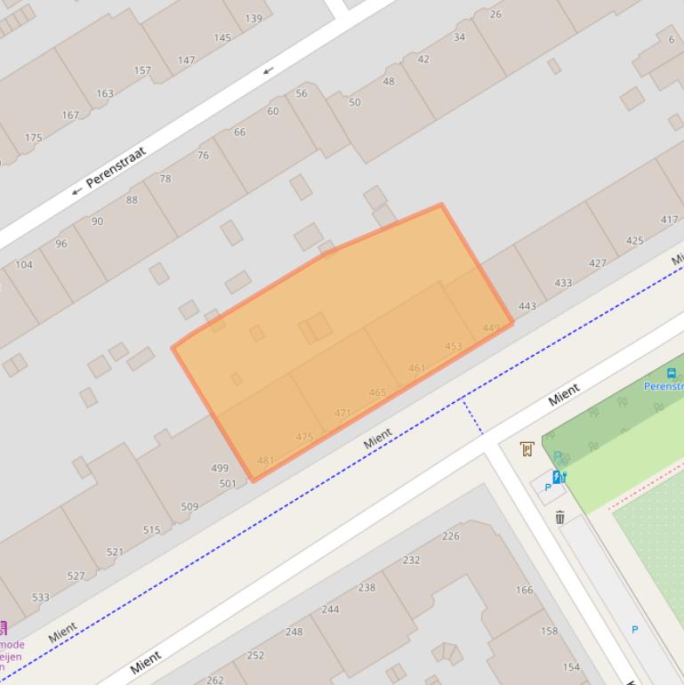 Kaart van postcodegebied 2564LC.