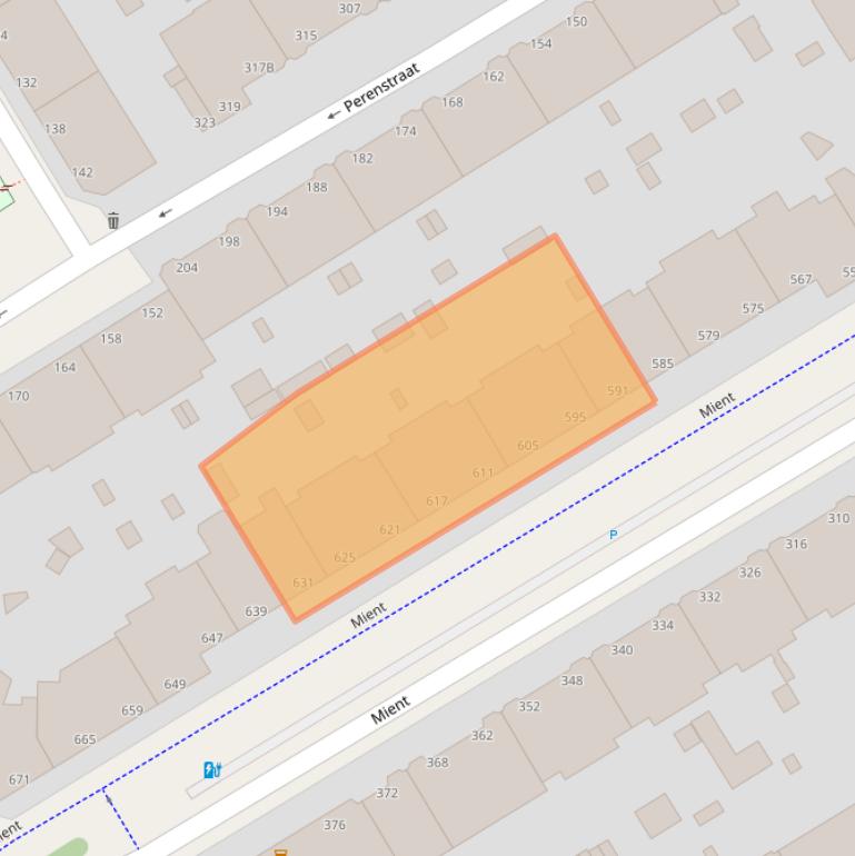 Kaart van postcodegebied 2564LG.