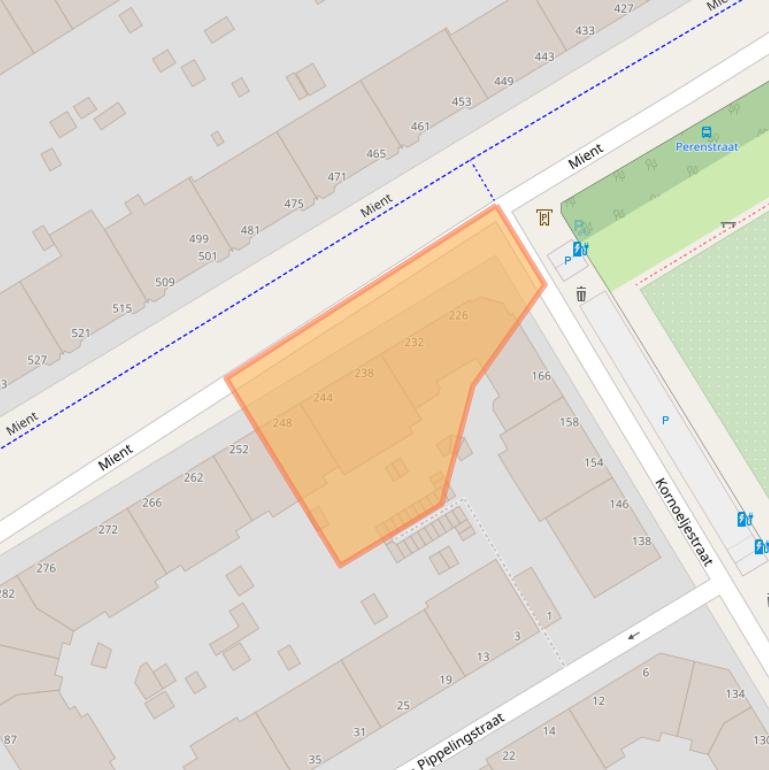 Kaart van postcodegebied 2564LJ.