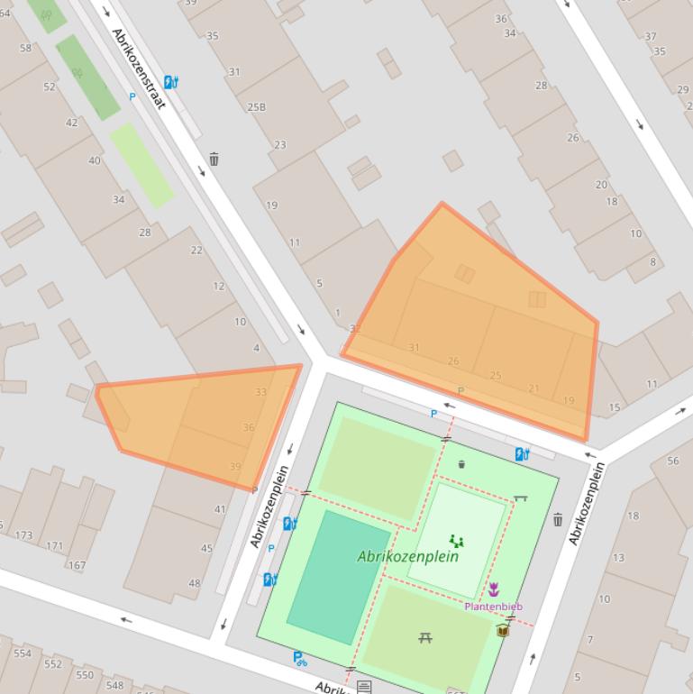 Kaart van postcodegebied 2564PG.