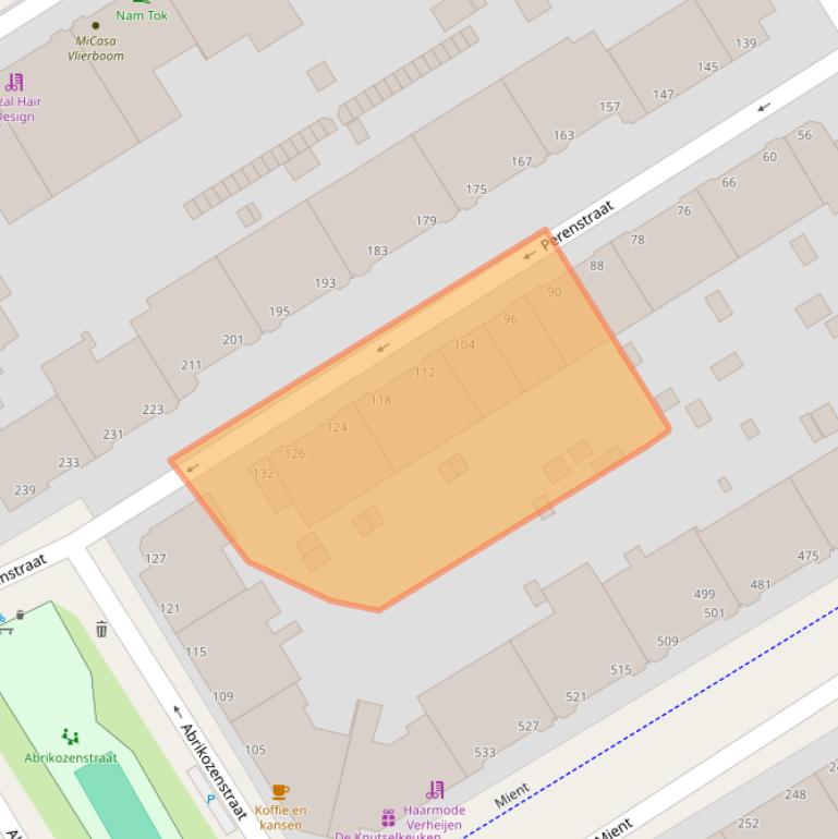 Kaart van postcodegebied 2564SH.