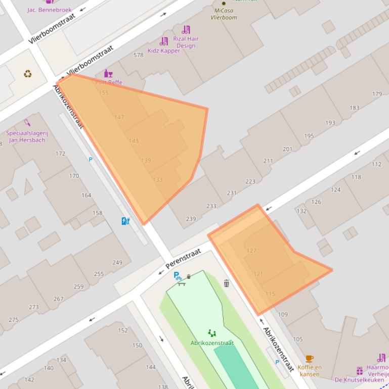 Kaart van postcodegebied 2564VN.