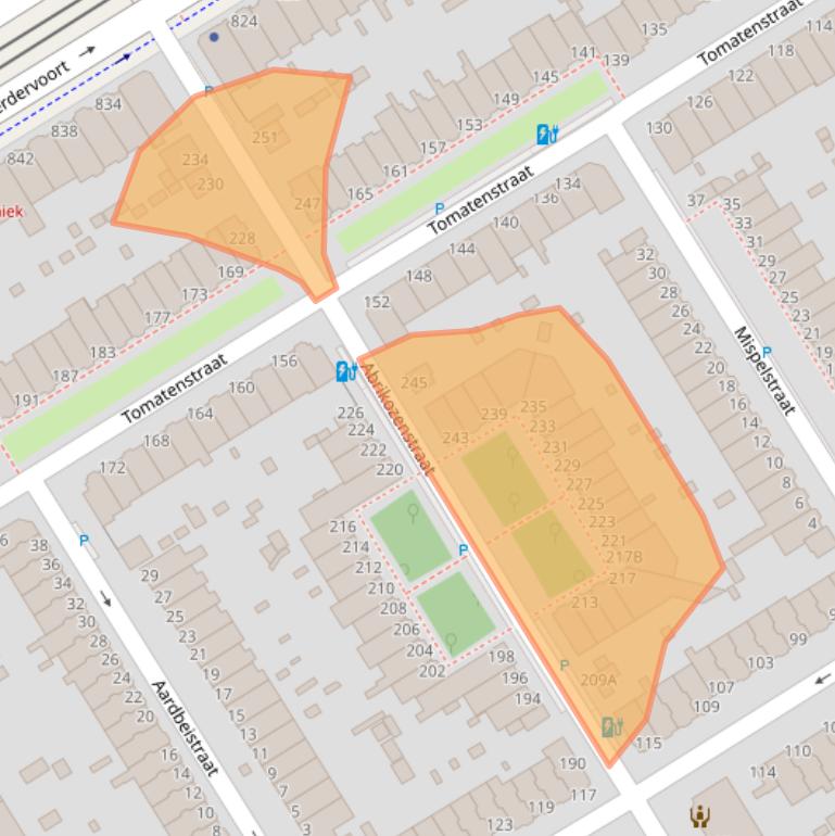 Kaart van postcodegebied 2564VR.