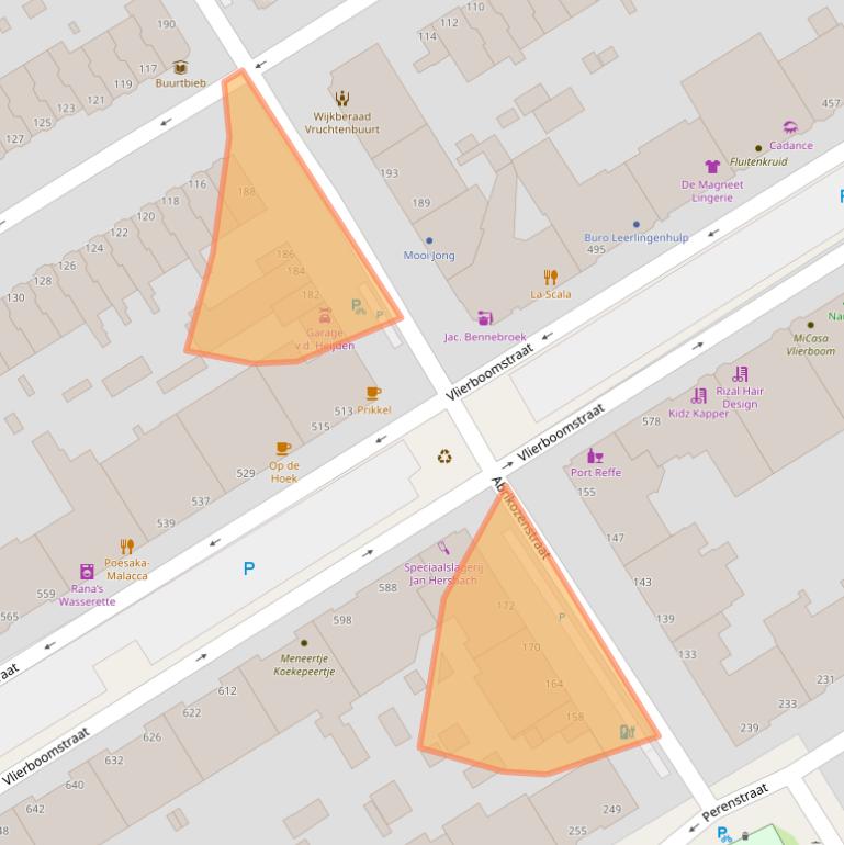 Kaart van postcodegebied 2564VX.