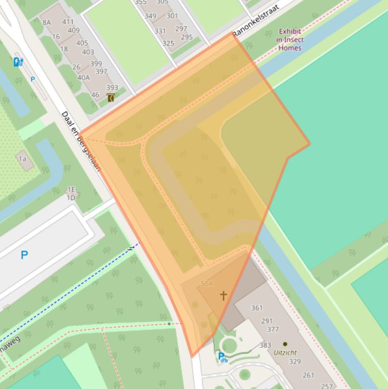 Kaart van postcodegebied 2565AE.