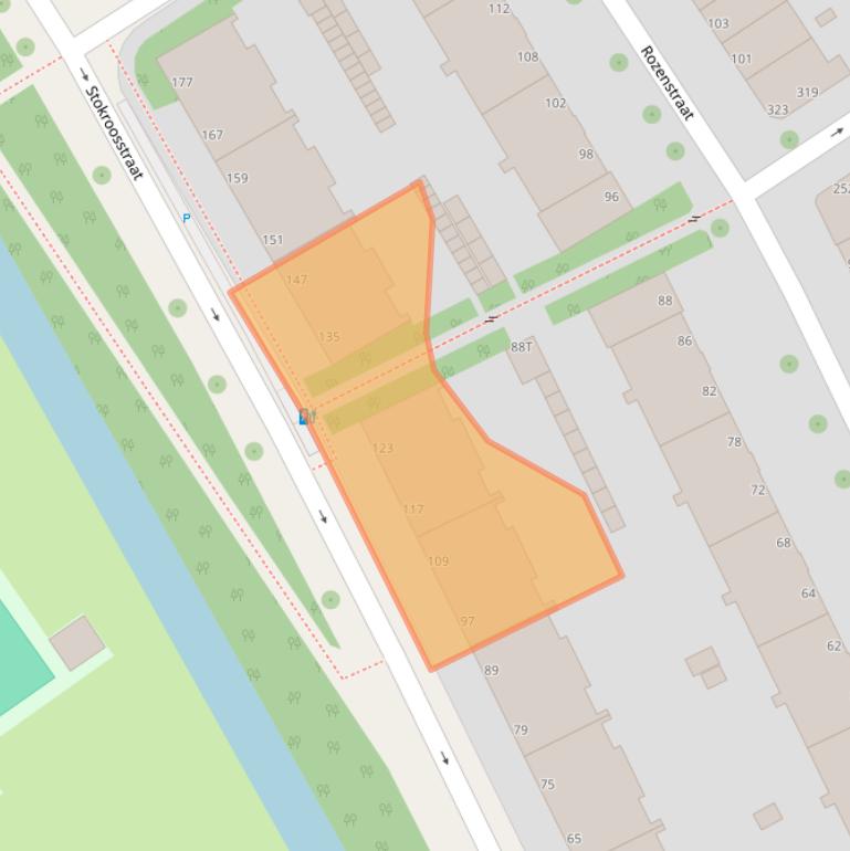 Kaart van postcodegebied 2565BL.