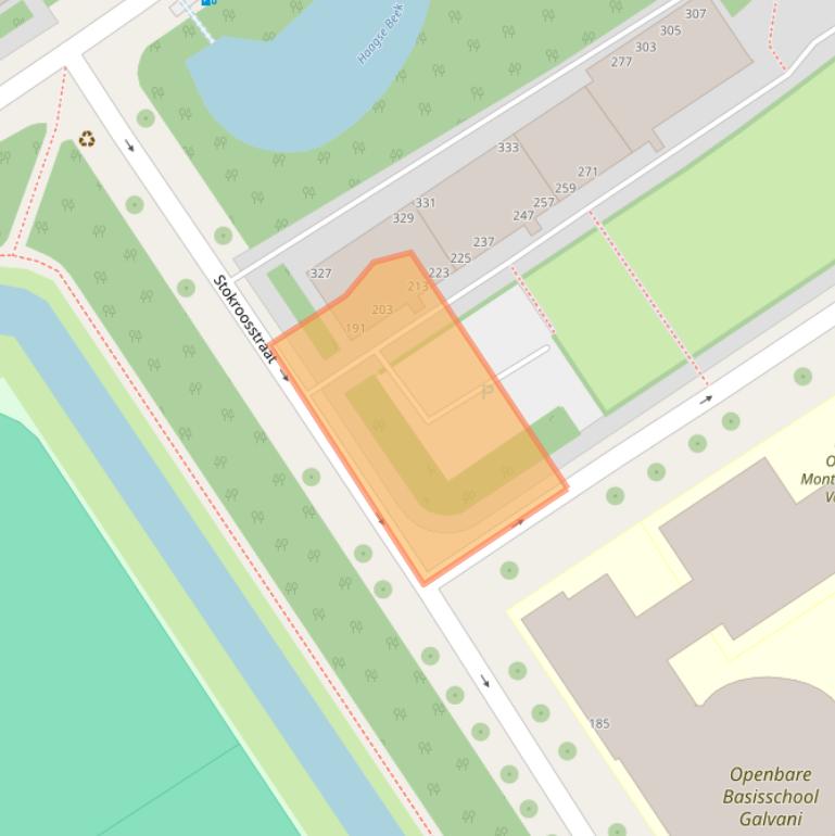 Kaart van postcodegebied 2565BN.