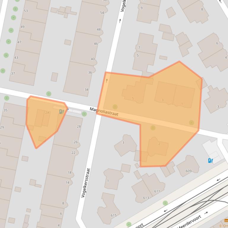 Kaart van postcodegebied 2565BW.