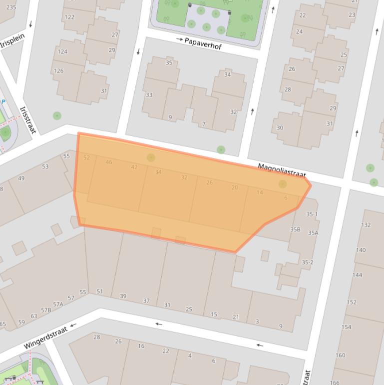 Kaart van postcodegebied 2565BZ.