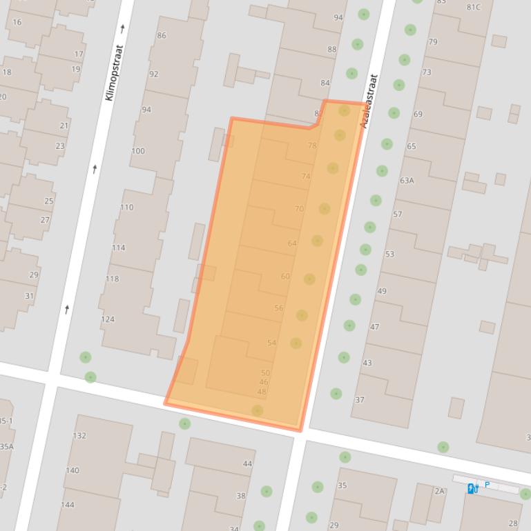 Kaart van postcodegebied 2565CG.