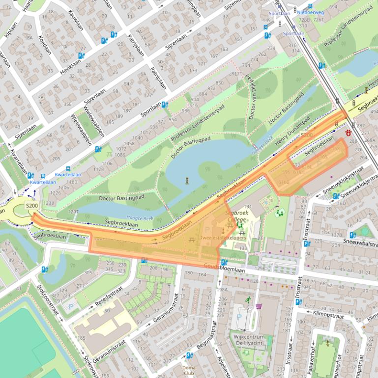 Kaart van postcodegebied 2565DK.