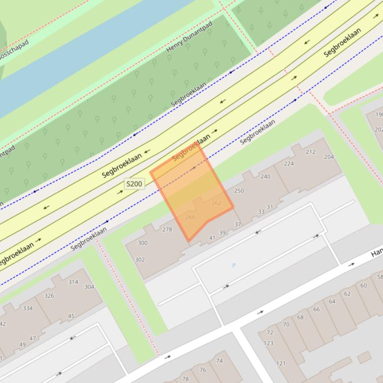 Kaart van postcodegebied 2565DT.